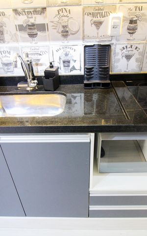 Studio à venda com 28m², 1 quarto e sem vaga Studio à venda com 28m², 1 quarto e sem vagaCozinha