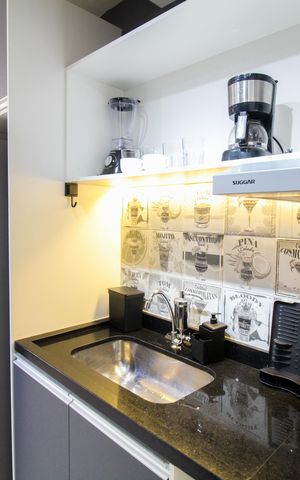 Studio à venda com 28m², 1 quarto e sem vaga Studio à venda com 28m², 1 quarto e sem vagaCozinha