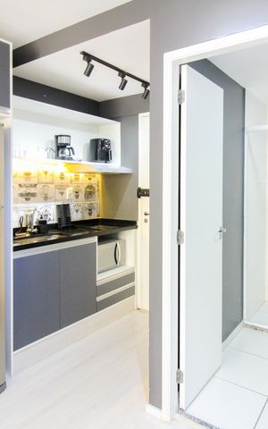 Studio à venda com 28m², 1 quarto e sem vaga Studio à venda com 28m², 1 quarto e sem vagaCozinha