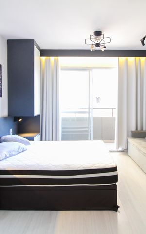 Studio à venda com 28m², 1 quarto e sem vaga Studio à venda com 28m², 1 quarto e sem vagaSala/Quarto