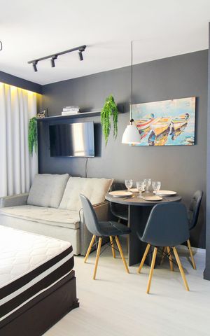 Studio à venda com 28m², 1 quarto e sem vaga Studio à venda com 28m², 1 quarto e sem vagaSala/Quartov