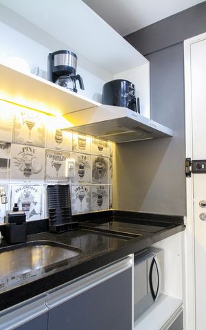 Studio à venda com 28m², 1 quarto e sem vaga Studio à venda com 28m², 1 quarto e sem vagaCozinha