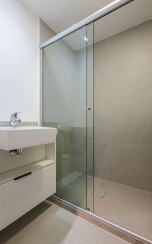 Studio para alugar com 24m², 1 quarto e 1 vaga Studio para alugar com 24m², 1 quarto e 1 vagaBanheiro