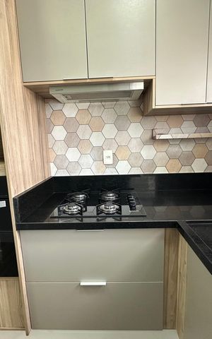 Apartamento à venda com 107m², 2 quartos e 2 vagas Apartamento à venda com 107m², 2 quartos e 2 vagasCozinha