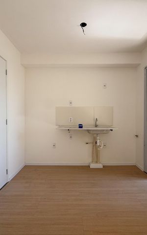 Apartamento à venda com 29m², 2 quartos e sem vaga Apartamento à venda com 29m², 2 quartos e sem vagaSala e cozinha