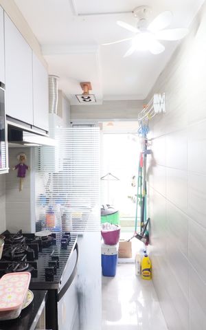 Apartamento à venda com 59m², 2 quartos e 2 vagasCozinha e Área de Serviço