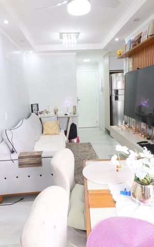 Apartamento à venda com 59m², 2 quartos e 2 vagasSala