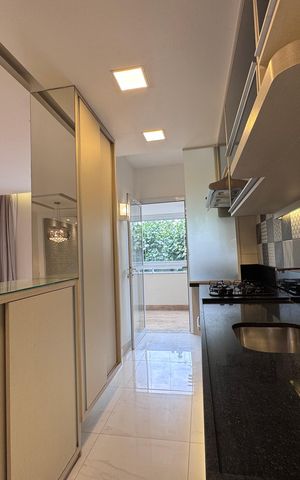 Apartamento à venda com 92m², 3 quartos e 2 vagas Apartamento à venda com 92m², 3 quartos e 2 vagasCozinha e Área de Serviço