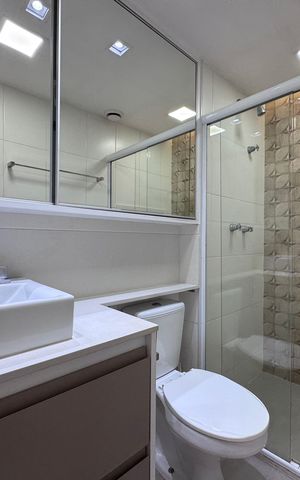 Apartamento à venda com 92m², 3 quartos e 2 vagas Apartamento à venda com 92m², 3 quartos e 2 vagasBanheiro Suíte 1