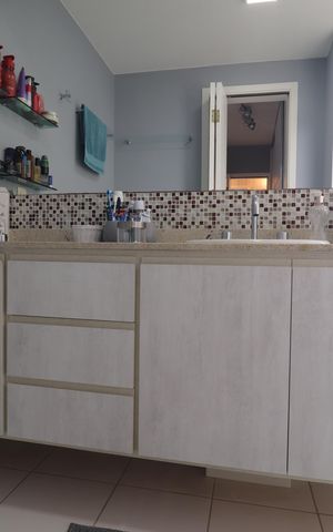 Apartamento para alugar com 123m², 3 quartos e 2 vagasBanheiro Quarto 1 suíte