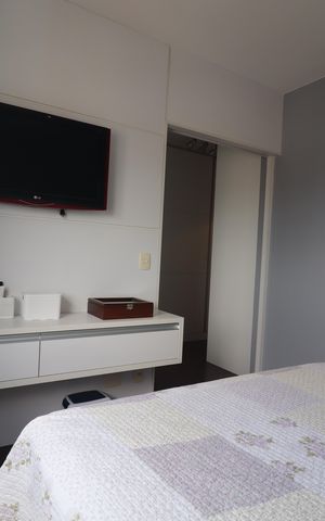 Apartamento para alugar com 123m², 3 quartos e 2 vagasQuarto 1 suíte