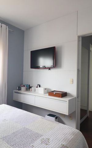 Apartamento para alugar com 123m², 3 quartos e 2 vagasQuarto 1 suíte
