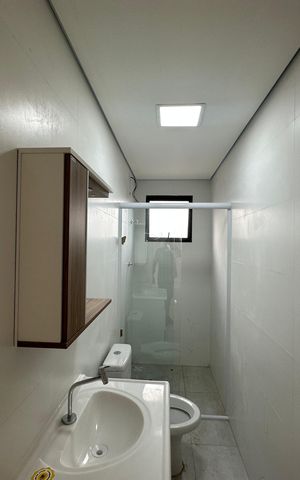 Apartamento para alugar com 59m², 2 quartos e 2 vagas Apartamento para alugar com 59m², 2 quartos e 2 vagasBanheiro social
