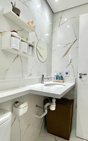 Apartamento à venda com 145m², 3 quartos e 3 vagas Apartamento à venda com 145m², 3 quartos e 3 vagasBanheiro da Suíte