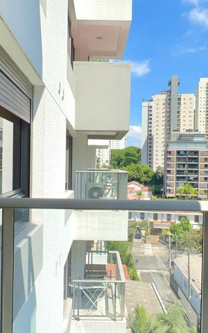 Studio para alugar com 30m², 1 quarto e 1 vaga Studio para alugar com 30m², 1 quarto e 1 vagaVaranda