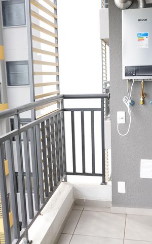 Apartamento para alugar com 37m², 2 quartos e sem vagaSacada