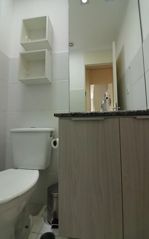 Apartamento à venda com 56m², 2 quartos e 1 vagaBanheiro Social