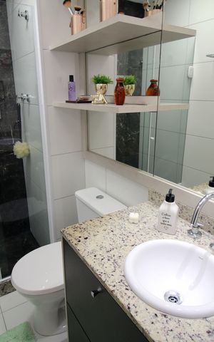 Apartamento à venda com 118m², 3 quartos e 2 vagasBanheiro da Suíte 1