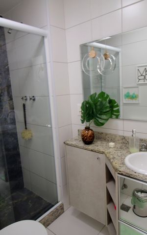 Apartamento à venda com 118m², 3 quartos e 2 vagasBanheiro da Suíte 3