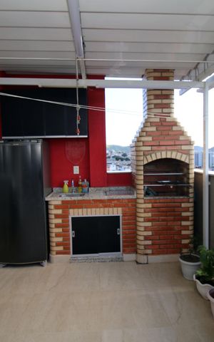 Apartamento à venda com 118m², 3 quartos e 2 vagasÁrea gourmet - Churrasqueira