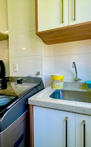 Apartamento à venda com 58m², 2 quartos e 1 vaga Apartamento à venda com 58m², 2 quartos e 1 vagaÁrea de Serviço