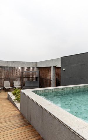 Studio para alugar com 26m², 1 quarto e sem vaga Studio para alugar com 26m², 1 quarto e sem vagaPiscina