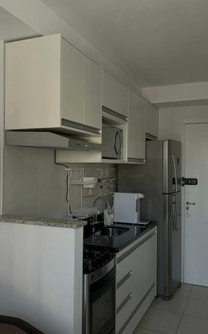 Studio à venda com 28m², 1 quarto e sem vaga