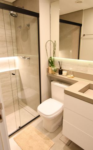Apartamento à venda com 67m², 2 quartos e 1 vagaBanheiro Social