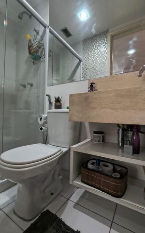 Apartamento à venda com 80m², 2 quartos e 1 vagaBanheiro Social