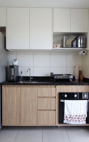 Studio à venda com 48m², 1 quarto e sem vagaCozinha