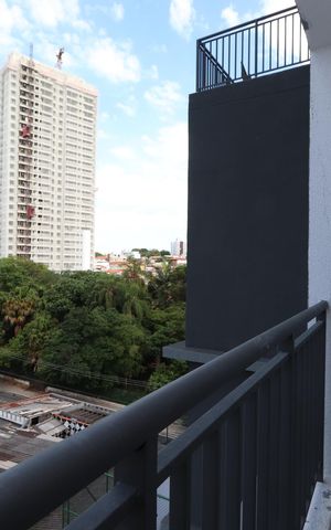 Studio à venda com 23m², 1 quarto e sem vagaVaranda
