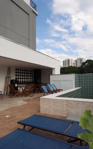 Studio à venda com 32m², 1 quarto e sem vagaÁrea comum - Piscina