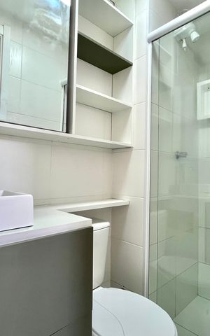 Apartamento à venda com 34m², 2 quartos e sem vaga Apartamento à venda com 34m², 2 quartos e sem vagaBanheiro