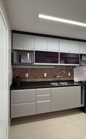Apartamento à venda com 88m², 2 quartos e 2 vagas Apartamento à venda com 88m², 2 quartos e 2 vagasCozinha e Área de Serviço
