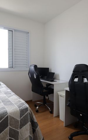 Apartamento à venda com 40m², 2 quartos e 1 vagaQuarto 2