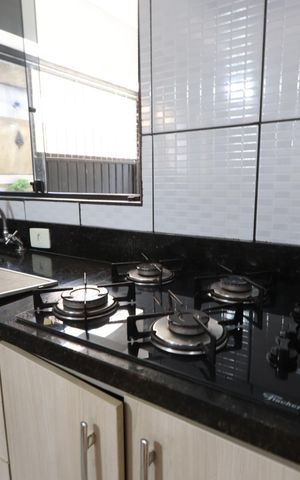 Casa de condomínio para alugar com 76m², 2 quartos e 1 vagaCozinha