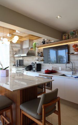 Apartamento à venda com 173m², 3 quartos e 2 vagasCozinha Gourmet