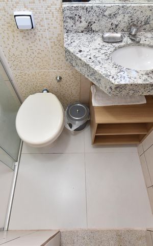 Studio para alugar com 21m², 1 quarto e sem vagaBanheiro do Studio