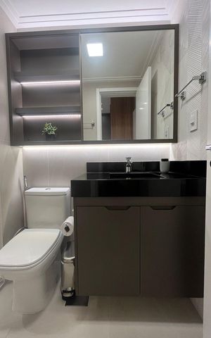 Apartamento à venda com 228m², 3 quartos e 2 vagas Apartamento à venda com 228m², 3 quartos e 2 vagasBanheiro da Suíte 1