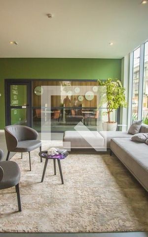 Studio para alugar com 28m², 1 quarto e sem vaga Studio para alugar com 28m², 1 quarto e sem vagaHall social