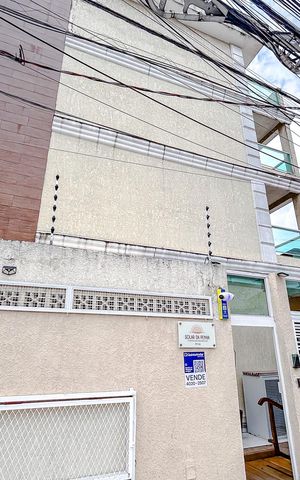 Apartamento para alugar com 50m², 2 quartos e sem vagaFachada com Plaquinha