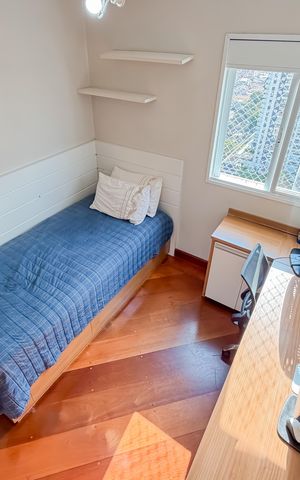 Apartamento à venda com 133m², 3 quartos e 2 vagas Apartamento à venda com 133m², 3 quartos e 2 vagasQuarto 2