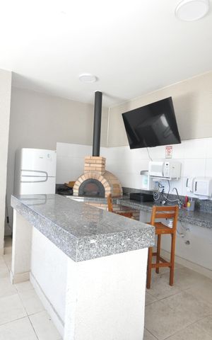 Apartamento à venda com 43m², 2 quartos e 1 vagaÁrea comum - Churrasqueira