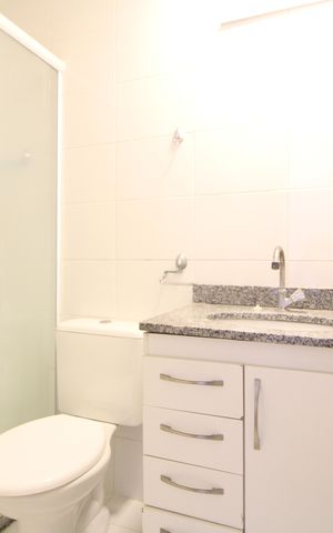 Apartamento à venda com 55m², 2 quartos e 1 vagaBanheiro da suíte