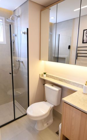 Apartamento à venda com 43m², 1 quarto e 1 vagaBanheiro