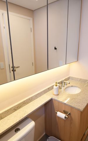 Apartamento à venda com 43m², 1 quarto e 1 vagaBanheiro
