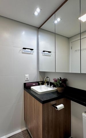 Apartamento à venda com 48m², 1 quarto e 1 vaga Apartamento à venda com 48m², 1 quarto e 1 vagaBanheiro Social