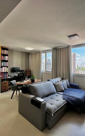 Apartamento à venda com 48m², 1 quarto e 1 vaga Apartamento à venda com 48m², 1 quarto e 1 vagaSala