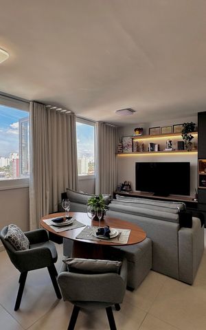 Apartamento à venda com 48m², 1 quarto e 1 vaga Apartamento à venda com 48m², 1 quarto e 1 vagaSala