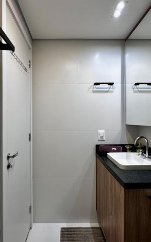 Apartamento à venda com 48m², 1 quarto e 1 vaga Apartamento à venda com 48m², 1 quarto e 1 vagaBanheiro Social